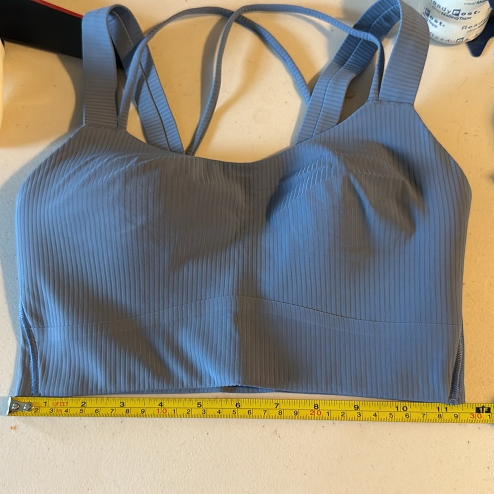 Like a Cloud Ribbed Longline Bra - Picture 3 of 3